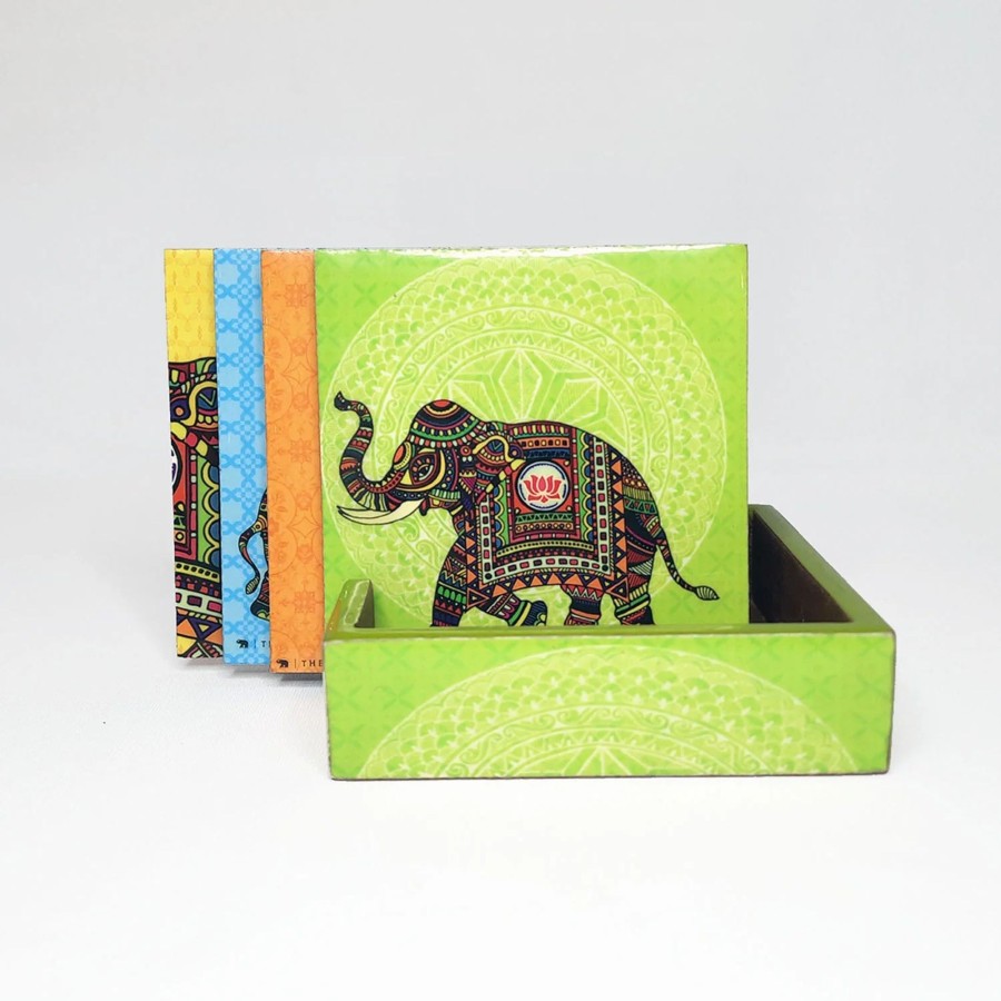 Others The Bombay Store | Tbs5760 Coaster Signature Set Of 4