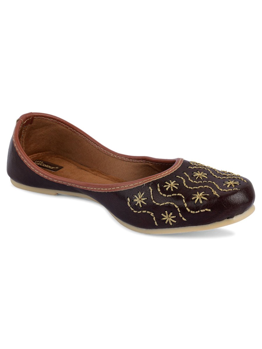 Others Desi Colour | Women'S Casuals Indian Ethnic Comfort Footwear - Desi Colour Brown