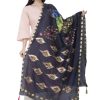 Women AR Silks | A R Silk Silk Peacock Multi Fancy Dupatta Color Dupatta Or Chunni Navy