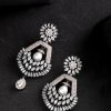 Jewellery Priyaasi | Women'S Sparkling Rose Gold Plated American Diamond Drop Earring For Women And Girls - Priyaasi