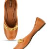 Others Desi Colour | Women'S Ghungroo Tan Indian Ethnic Comfort Footwear - Desi Colour Brown