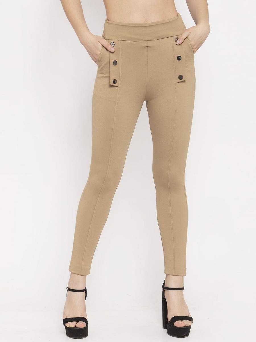 Women Wahe-NOOR | Women'S Fawn Regular Fit Jeggings - Wahe-Noor