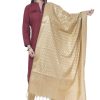 Women AR Silks | A R Silk Color Vns Pastle Chanderi Cotton Dupattas And Chunnis Golden