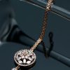 Jewellery Priyaasi | Women'S Blooming Flower Rose Gold Maang Tikka - Priyaasi