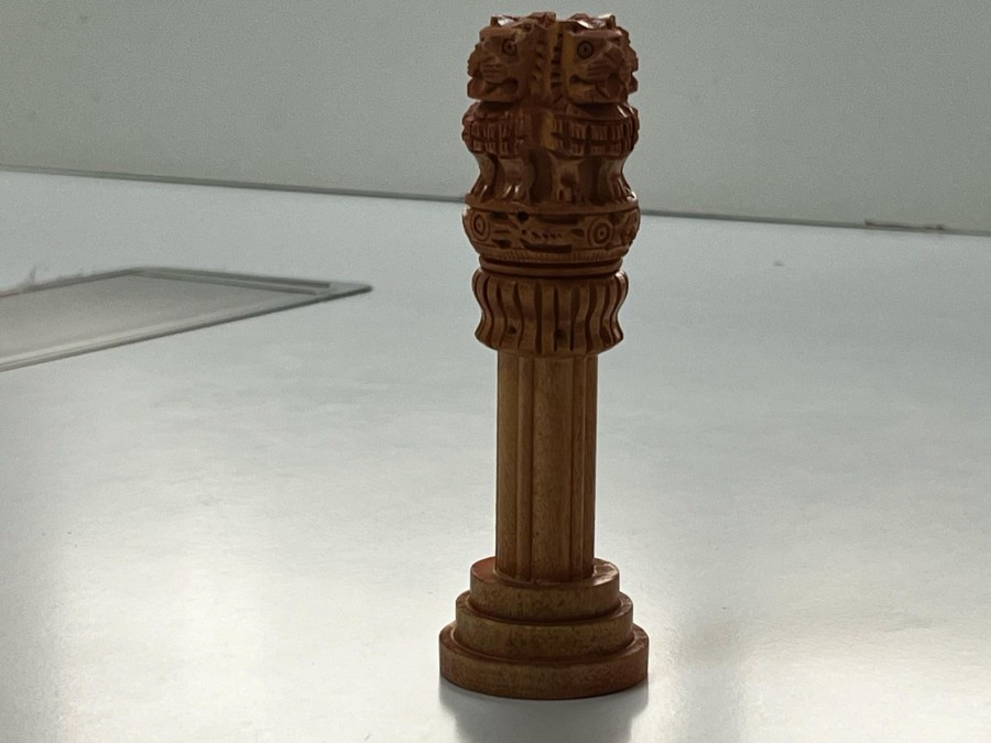 Others Kondapalli Toys | Wood Carved Ashoka Pillar Small - Kondapalli Toys