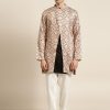 Men Sojanya | Men'S Silk Blend Only Sherwani Jacket - Sojanya Off White