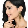 Jewellery Kamal Johar | Trendia Peacock Design Golden Colour Earrings Jker_109 Golden & Silver