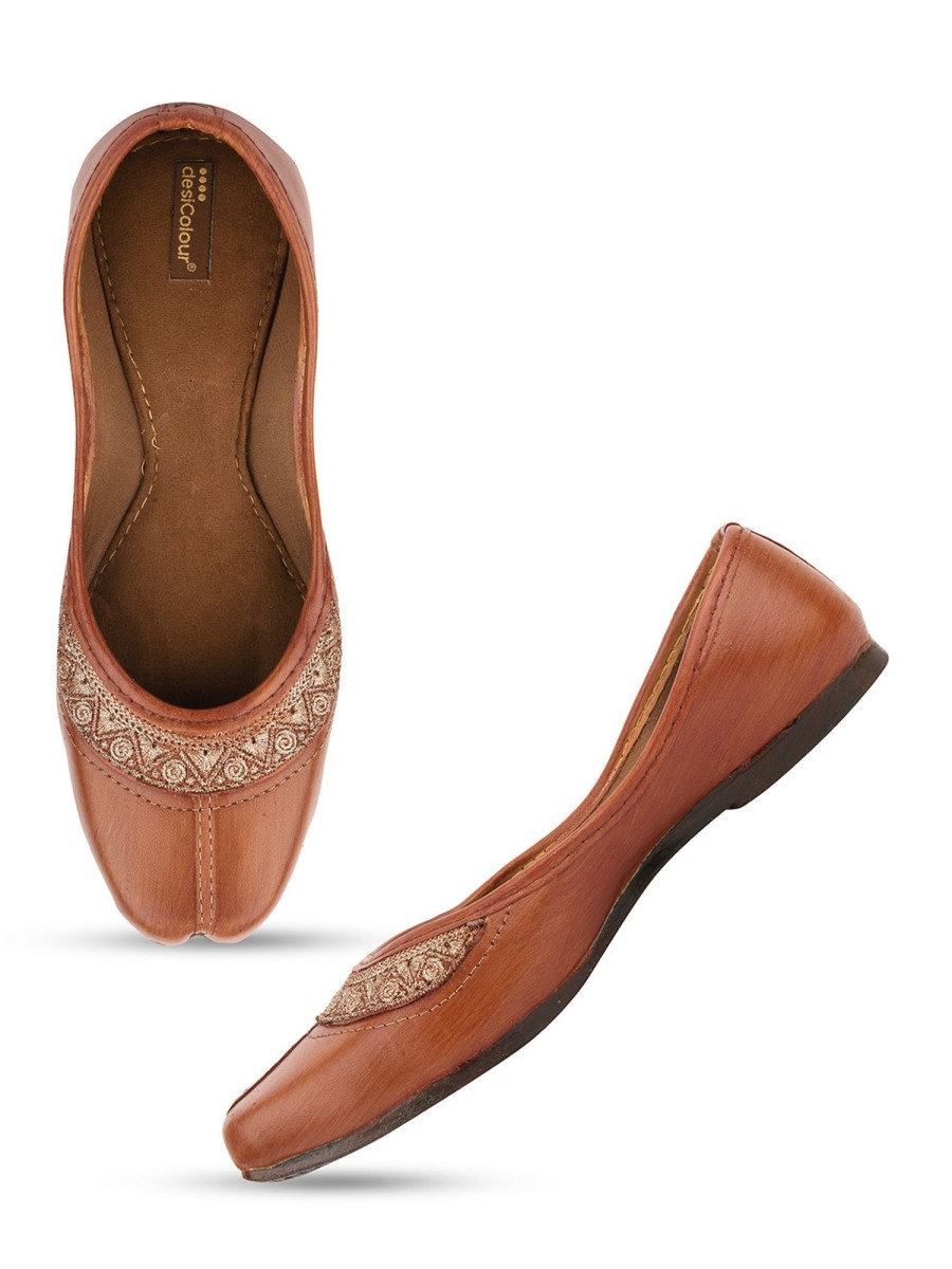 Others Desi Colour | Women'S Casuals Indian Ethnic Comfort Footwear - Desi Colour Brown