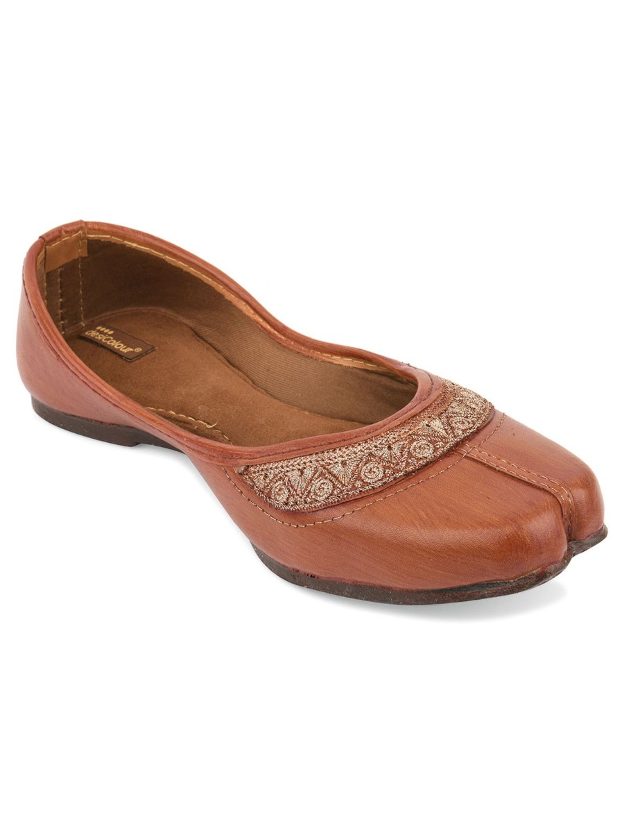 Others Desi Colour | Women'S Casuals Indian Ethnic Comfort Footwear - Desi Colour Brown