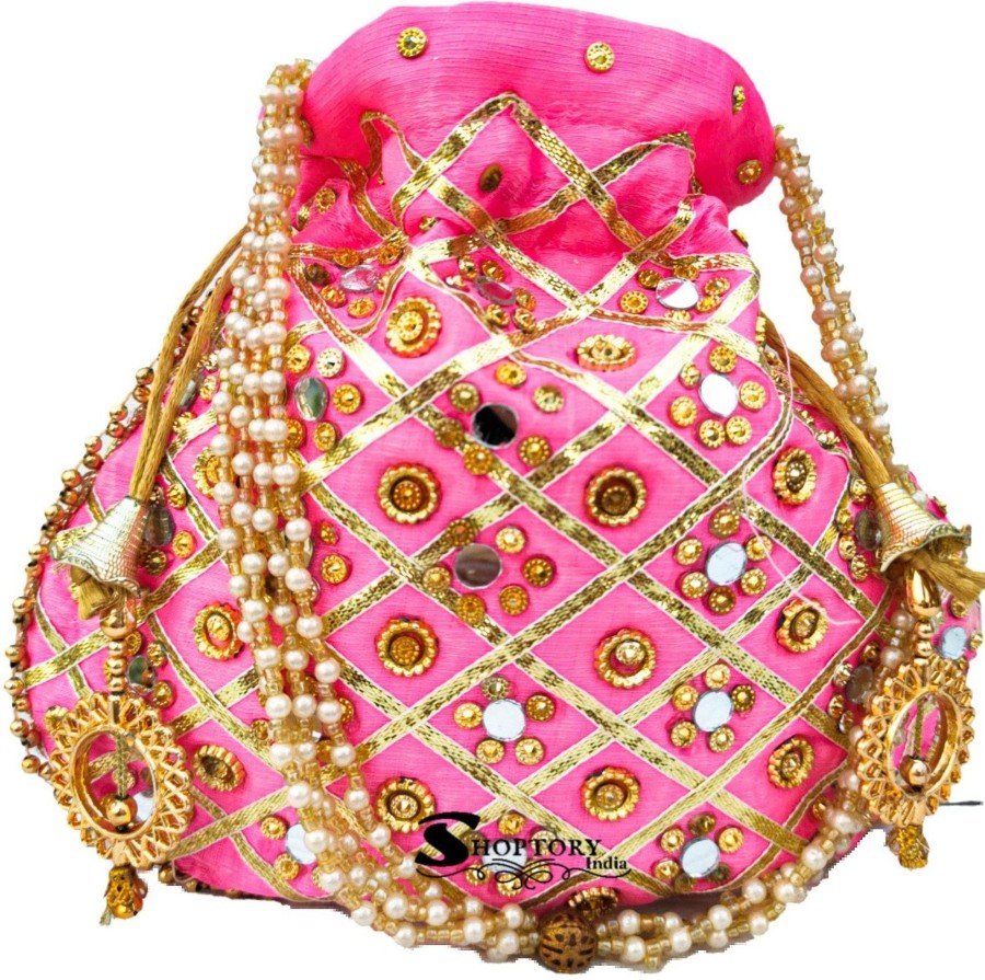 Others Ritzie | Women'S Potli Wristlet For Wedding Rakhi Gift - Ritzie