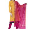 Women AR Silks | A R Silk Color Vns Border Buti Dupattas And Chunnis Magenta