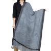 Women AR Silks | A R Silk Golden Color Fancy Silk Dupattas And Chunnis Gray