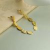 Jewellery Priyaasi | Women'S Prita Hammered Gold Plated Drop Earrings - Priyaasi