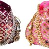 Others Ritzie | Women'S Potli Wristlet For Wedding Rakhi Gift - Ritzie