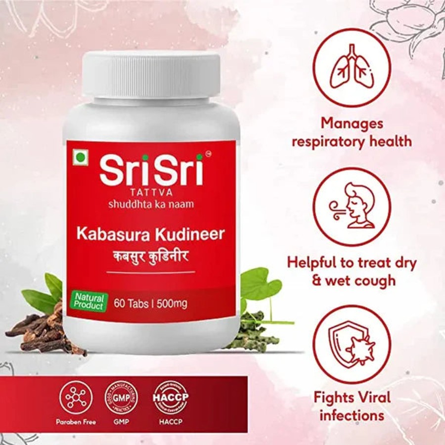 Others Sri Sri Tattva | Kabasura Kudineer, 60 Tabs/ 500Mg - Sri Sri Tattva