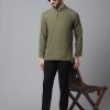 Men Even Apparels | Men'S Pure Cotton Kurta With Band Collar - Even Apparels Green