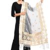 Women Moeza | Women'S Organza Gotta Patti Bridal Dupatta Dupatta - Moeza White