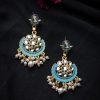 Jewellery Morkanth | Women'S Gold-Plated U0026 Blue Contemporary Drop Earrings - Morkanth