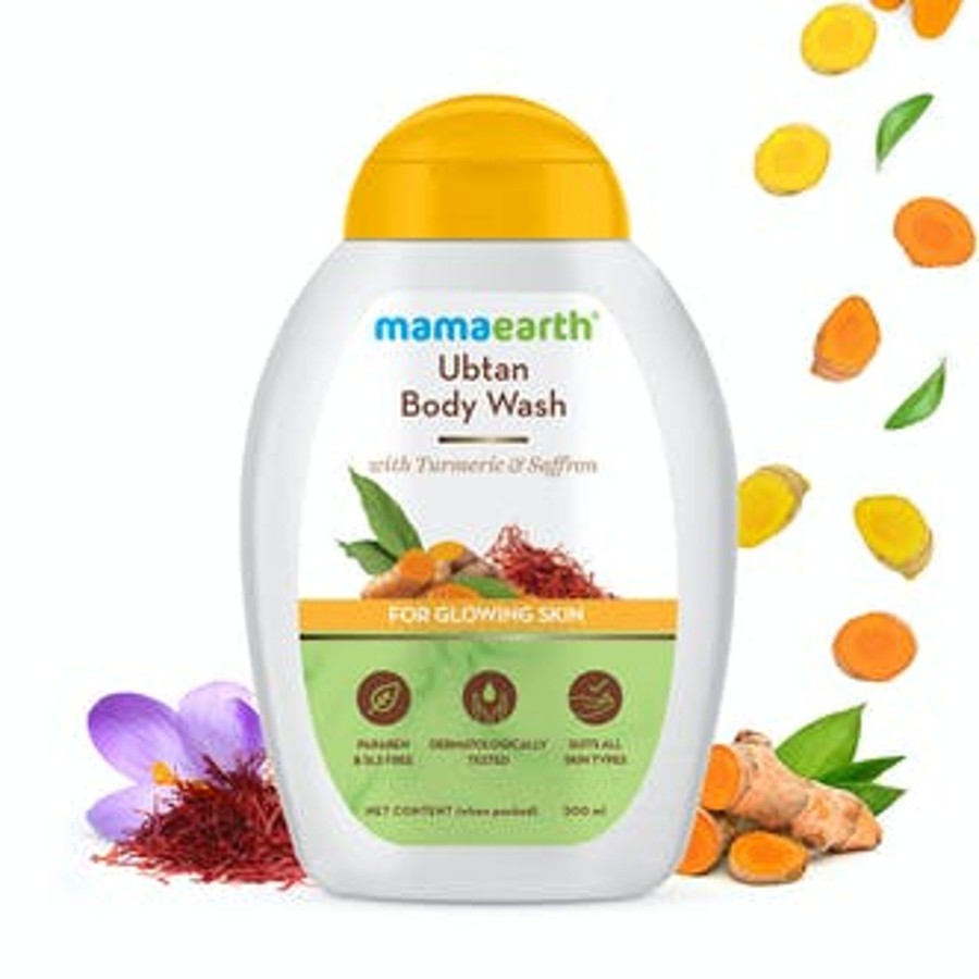 Others Mama Earth | Ubtan Body Wash With Turmeric And Saffron For Glowing Skin – 300 Ml - Mama Earth