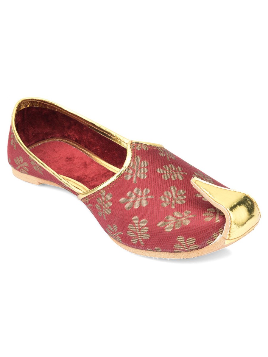 Others Desi Colour | Men'S Indian Ethnic Party Wear Footwear - Desi Colour Maroon