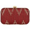 Others VASTANS | Women'S Maroon Color Ethnique Evening Clutch Bag - Vastans