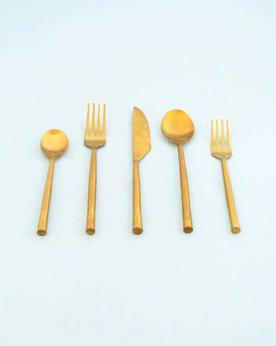 Others Chumbak | Classic Gold Cutlery Set - Chumbak