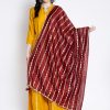 Women Wahe-NOOR | Women'S Maroon Gotta Patti Poly Silk Dupatta - Wahe-Noor