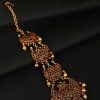 Jewellery Priyaasi | Women'S Beads Kemp Stones Gold Plated Maang Tikka - Priyaasi