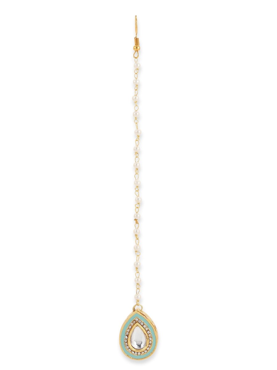 Jewellery Ruby Raang | Women'S Kundan Maang Tikka - Ruby Raang