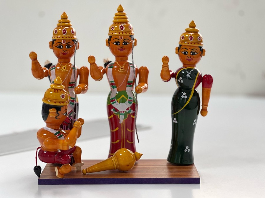 Others Kondapalli Toys | Ram Darbar Kondapalli Craft Decor - Kondapalli Toys