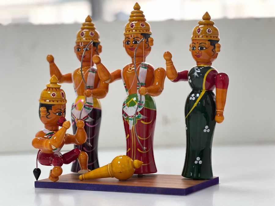 Others Kondapalli Toys | Ram Darbar Kondapalli Craft Decor - Kondapalli Toys