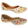 Others Desi Colour | Women'S Multicolour Combo Of 2 Pair Of Embroidered Indian Handcrafted Ethnic Comfort Footwear - Desi Colour