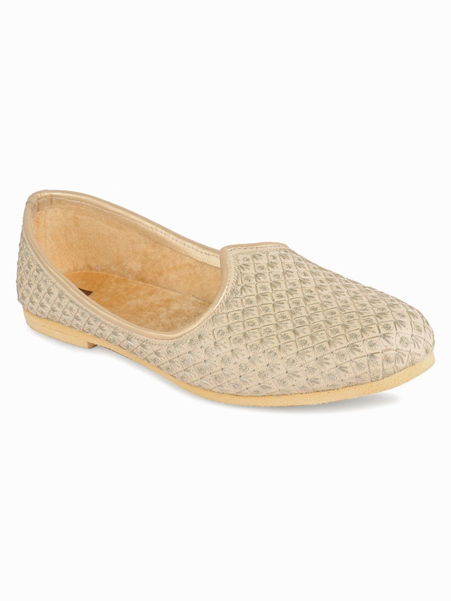 Others Desi Colour | Men'S Indian Ethnic Party Wear En Footwear - Desi Colour Gold