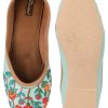 Others Desi Colour | Women'S Sky Florals Indian Ethnic Comfort Footwear - Desi Colour Blue