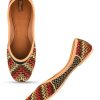 Others Desi Colour | Women'S Multicolour Indian Ethnic Comfort Footwear - Desi Colour Black