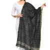 Women Moeza | Women'S Cotton Zari Box Dupatta - Moeza Black