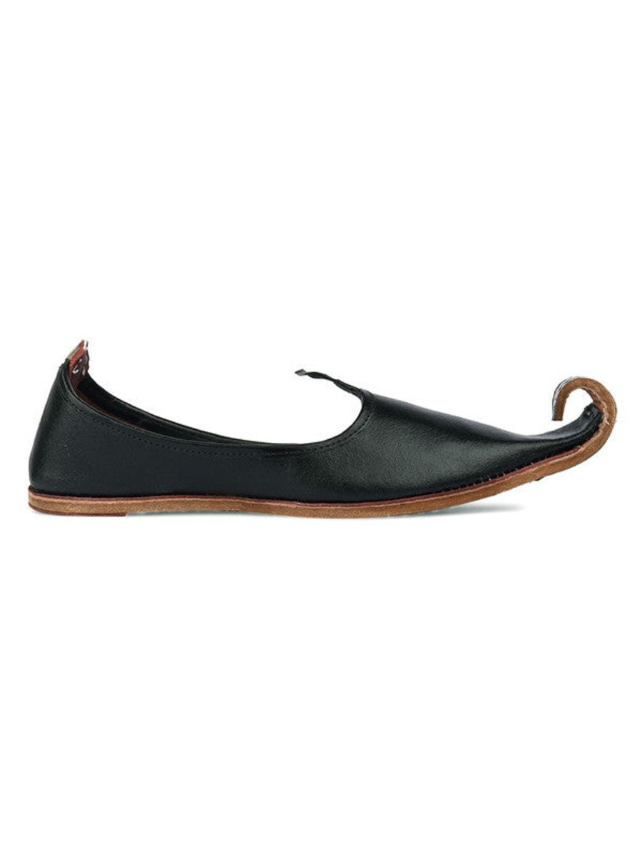 Others Desi Colour | Men'S Indian Ethnic Handrafted Black Premium Leather Footwear - Desi Colour