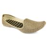 Others Desi Colour | Men'S Indian Ethnic Party Wear Golden Jute Footwear - Desi Colour