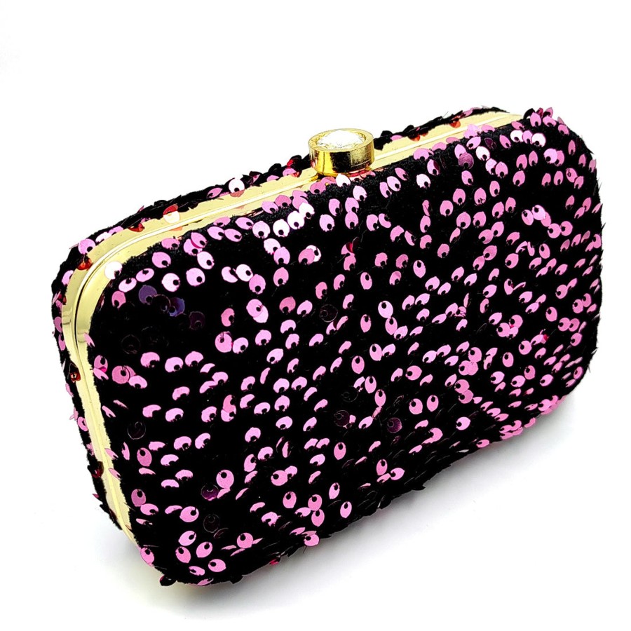 Others VASTANS | Women'S Purple Color Ethnique Evening Clutch Bag - Vastans