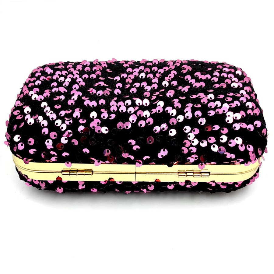 Others VASTANS | Women'S Purple Color Ethnique Evening Clutch Bag - Vastans