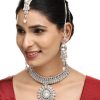 Jewellery Anikas Creation | Brass White Jewelry Set - Pure Elegance For Every Occasion - Anikas Creation Multicolor