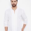 Men Even Apparels | Men'S Solid Pure Cotton Kurta - Even Apparels White