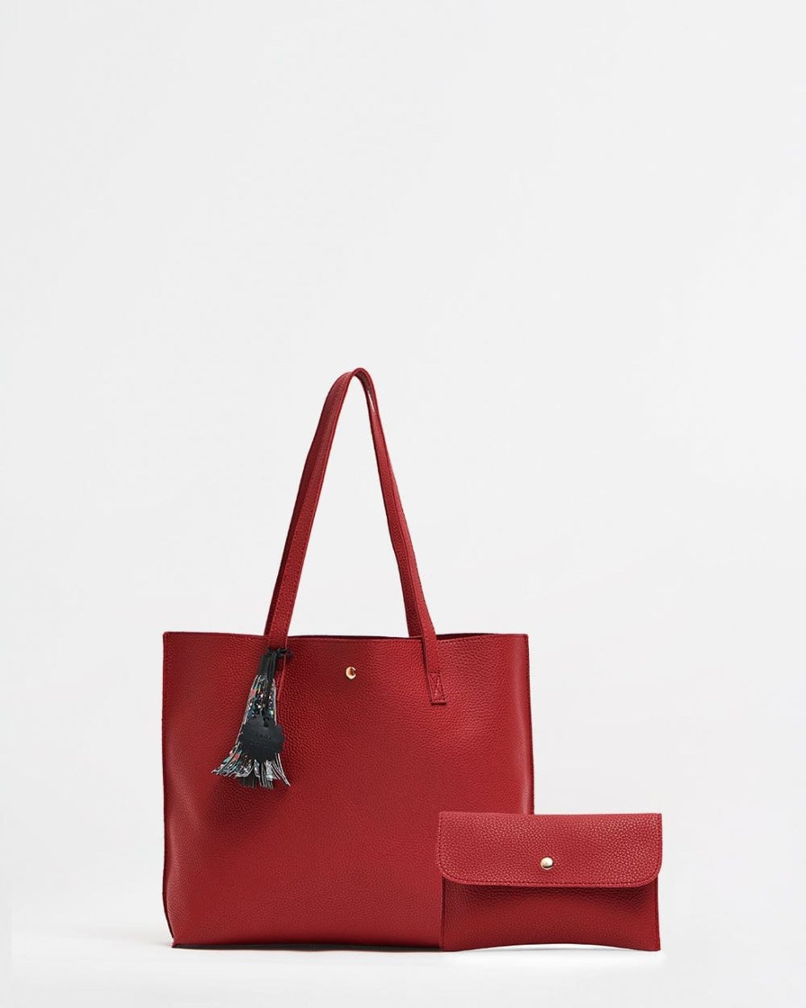 Others Chumbak | Back To Office Tote -Rosewood Maroon - Chumbak