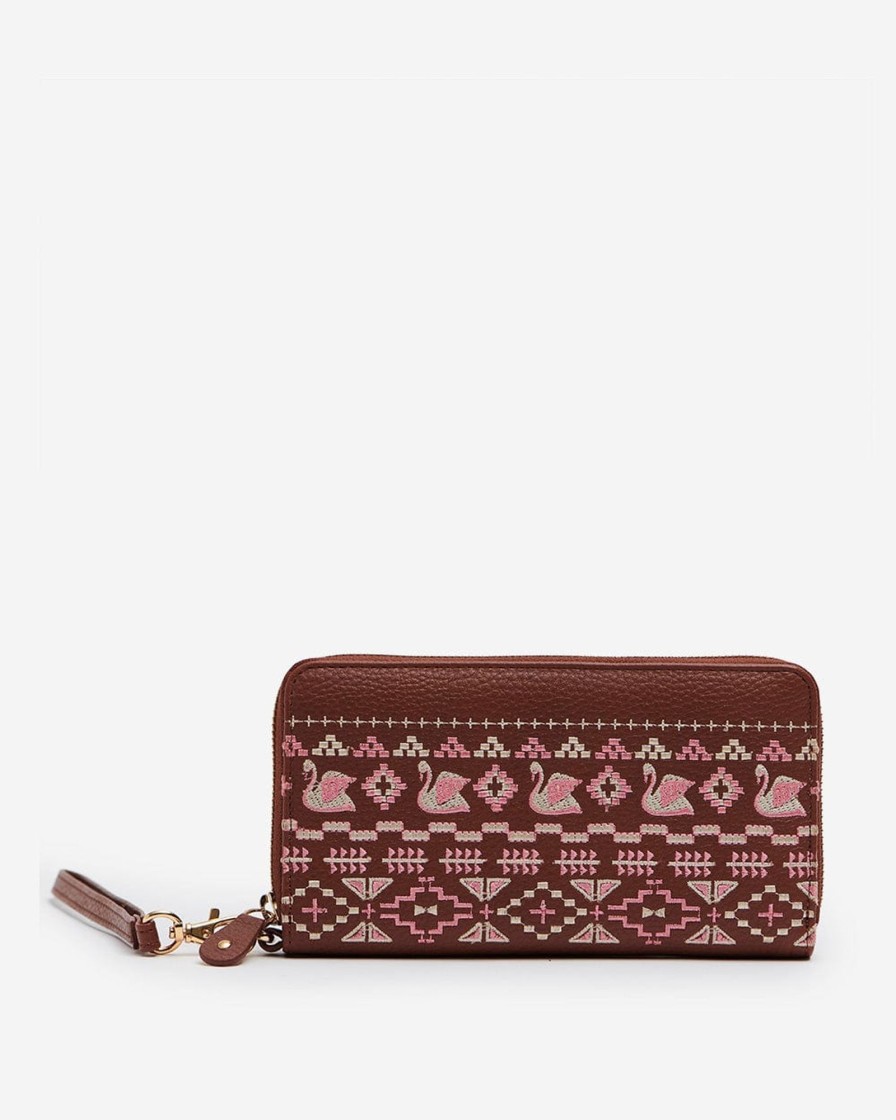 Others Chumbak | Swan Song Embroidered Wallet - Chumbak