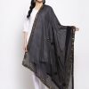 Women Wahe-NOOR | Women'S Black Gotta Patti Chiffon Dupatta - Wahe-Noor