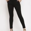 Women Wahe-NOOR | Women'S Black Slim Fit Jeggings - Wahe-Noor