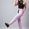 Women StyleStone | Women'S Lavender Cotton Twill Jogger With Black Drawstring - Stylestone Purple