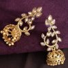 Jewellery Priyaasi | Women'S Designer Floral Gold Plated Jhumki Earrings For Women And Girls - Priyaasi