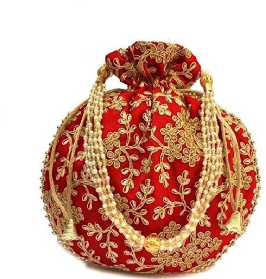 Others Ritzie | Women'S Potli Wristlet For Wedding Rakhi Gift - Ritzie