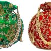 Others Ritzie | Women'S Potli Wristlet For Wedding Rakhi Gift - Ritzie